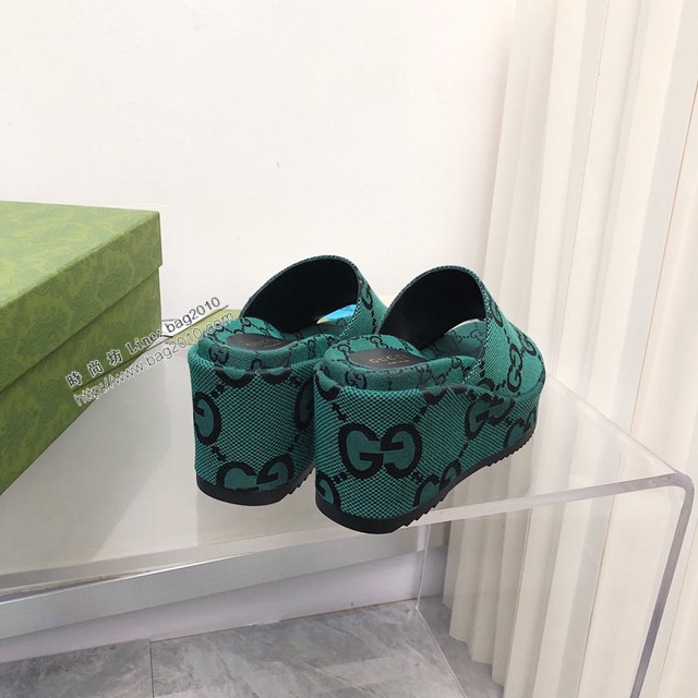 Gucci/Summer最新限量厚底拖鞋 gucci古馳新顏色拖鞋 dx3533